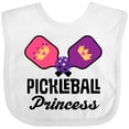 thumbnail image 3 of Inktastic Pickleball Princess Girls Baby Bib, 3 of 4