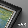 thumbnail image 5 of IDEA4WALL Premium Frame Wall Art Water Lilies by Claude Monet Colorful Pastel Fine Art Historic Cultural Illustrations Impressionism Scenic Nature Artwork for Home Decor - 26"x36" Black, 5 of 5