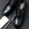 thumbnail image 6 of Frhoxug Men's Smooth Slip-On Dress Shoes For Wedding Party Office, 6 of 7