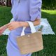 thumbnail image 3 of Bolso de paja, bolso tejido, bolso de hombro hecho a mano, monederos y bolsos de mano para mujer, bolsos de pya para mujer, bolso Sunnimix  Bolso tejido a mano, 3 of 8