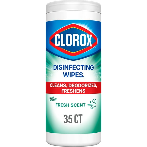 Clorox Bleach-Free Disinfecting Cleaner Wipes, Fresh Scent, 35 Count