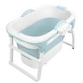 thumbnail image 2 of Sylvtty 39" Portable Folding Bathtub, Small Foldable Tub with Ergonomic Seat & Massage Roller, Large Collapsible Tub, Freestanding Surround Collapsible Tub, Effortless Foldable Bathtub, 2 of 8