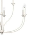 thumbnail image 4 of Hunter - Southcrest 9-light Distressed White, Large Chandelier, Dimmable, Casual Style, Candle Shaped, for Bedrooms, Dining, Living Rooms - 19633, 4 of 7