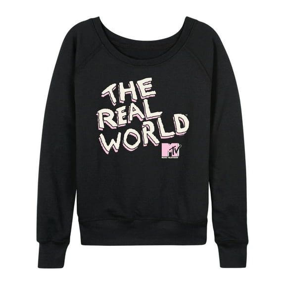 MTV - The Real World Pink Logo - Women's Lightweight French Terry Long Sleeve Shirt