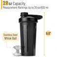 thumbnail image 2 of Shaker Bottles Mr. Pen para mezclas de proteínas, 800 ml, color negro (x2), 2 of 6