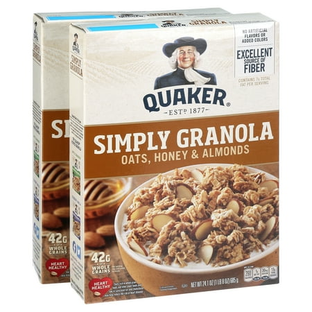 UPC 030000573488 - Quaker Simply Granola Honey &amp; Almond Breakfast ...