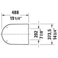 thumbnail image 2 of Duravit Me By Starck Toilet Seat and Cover White, 2 of 2