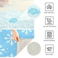 thumbnail image 3 of Yayeee Bath Rug for Bathroom Floor Non Slip Contour Fluffy Soft Absorbent Mat, 20"x24", Snowflake Pattern, 3 of 7