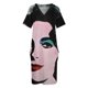 thumbnail image 4 of Pintura digital de Andy Warhol para mujer: vestido largo de verano con bolsillos., 4 of 7