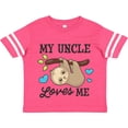 thumbnail image 3 of Inktastic My Uncle Loves Me with Sloth and Hearts Boys or Girls Toddler T-Shirt, 3 of 5
