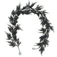 thumbnail image 2 of 5.9FT Christmas Garland for Staircase Railing Soft Bendable Real Touch Artificial Cedar Pine Green Xmas Mantle Garland for Fireplace Porch Table Home Room Yard Christmas Indoor Outdoor Decor, 2 of 7