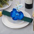 thumbnail image 3 of 6 Uds. Anillos para Servilletas con Forma Flor Orquídea Hechos A Mano, Soportes Flores Azules, Hebillas para Servilletas Artesanales, Anillos para Decoración Mesa Boda, 3 of 5