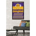 thumbnail image 2 of NBA Los Angeles Lakers - Champions 23 Wall Poster, 22.375" x 34" Framed, 2 of 6