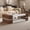 White + Walnut, variant on Hironpal 47" Modern Coffee Table with Glass Top, 2-Tier Rectangular Center Table with Storage for Living Room,Black