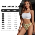 thumbnail image 2 of Thongs for Women - Artistic Cute Lizard Chameleon No Show Seamless Womens Thongs Underwear, Breathable G String Thongs for Women, Ladies Stretch Low Rise Thong Bikini Panties Briefs, 2 of 5