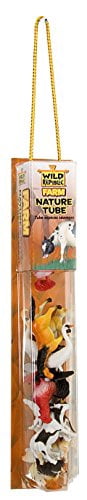 Wild Republic Farm Animal Figurines Tube - 16 Piece Playset With Horse, Cow, Pig, Sheep, Duck & More