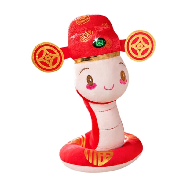 Serpiente de peluche, mascota de serpiente, juguete de serpiente para Año Nuevo 2025 40cm