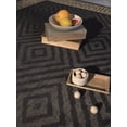 thumbnail image 3 of Furnish My Place Outdoor Geometric Rug - 5 ft. 3 in. x 7 ft. 6 in., Charcoal, 3 of 9