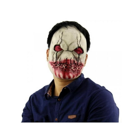 MarinaVida Halloween Bloody Zombie Skeleton Face Mask Costume Horror Latex Mask Adult