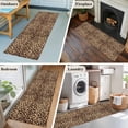 thumbnail image 5 of 2'x6' Rug Runners for Hallways Kitchen, Leopard Printed Non Slip Entryway Beside Floor Carpet Runner, Modern Animals Textured Brown Washable Laundry Room Bedroom Throw Rugs Mat for Family Pet, 5 of 8