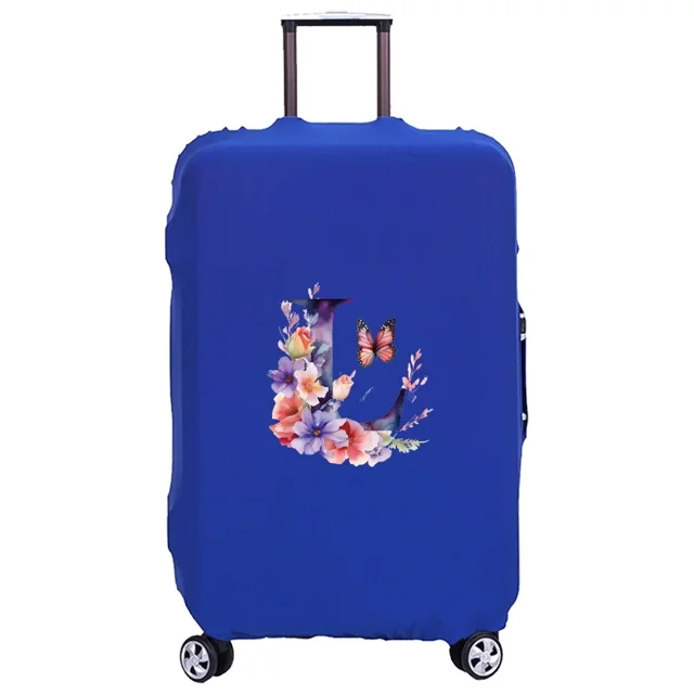 Housse de Valise Lavable Housse de Protection Anti-Rayures Adaptée pour Motif Papillon s'Adapte 18-32 Pouces 8 Papillon Lettre L L