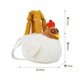 thumbnail image 2 of Divertido bolso de pollo peluche con correa ajustable - Mochila cruzada suave y adorable (20x28x10 cm), 2 of 7