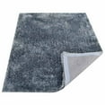 thumbnail image 4 of Rugsotic Carpets Hand Tufted Shag Polyester Eco-Friendly Area Rugs - 4'x6', Rectangle, Light Blue, Plain Solid Design, High Pile Handmade Anti Skid Rugs for Living Room, Bed Room K00111, 4 of 5