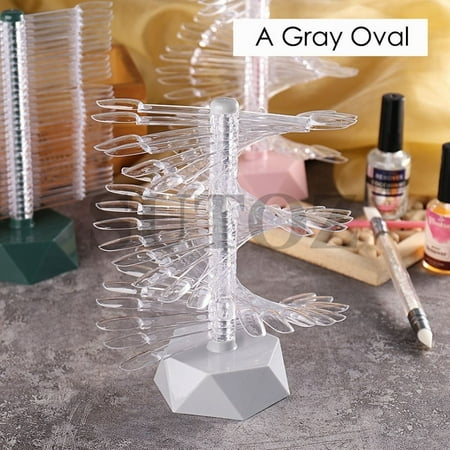 60 New Oval Square Showing Gel Polish Spiral Shelf Nails Showing Shelf Display Stand Nail Art False Tips Manicure Shelf 1