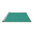 thumbnail image 2 of Ahgly Company Machine Washable Indoor Rectangle Abstract Turquoise Blue Contemporary Area Rugs, 2' x 4', 2 of 4