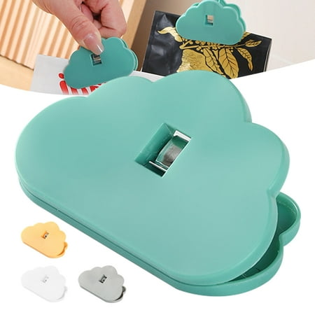 

Alexsix Cute Cloud-Shaped Food Bag Sealing Clip Multipurpose Air Tight Snack Bag Clamp