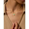 thumbnail image 4 of Silvora 14k Gold Plated Birthstone Neckalces for Women Heat Shape Pendant Simulated Diamond Crystal Dainty Christmas Birthday Valentines Gift, 4 of 7