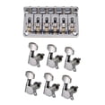 thumbnail image 1 of Guitarra Eléctrica De 69 Mm Puente Fijo Rígido + 6R Engranajes Sellados Clavijas De Afinación Sintonizadores Cabezales Yuyangstore Puente rígido fijo de 6 cuerdas, 1 of 8