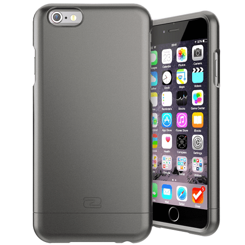 iPhone 6 Plus / 6S Plus, Encased (SlimShield Series) Ultra Thin Hybrid Cover w/ HD Screen Protection (Gray)
