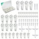 thumbnail image 1 of Kit para colgar cuadros, colgadores de pared sin daños para marcos de fotos, 68 clavos de pared invisibles para pared de hormigón (mezcla), 1 of 5