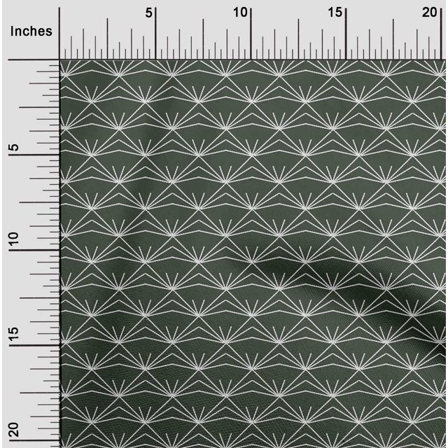 oneOone Cotton Cambric Fabric Shapes Geometric Sashiko Print Fabric by The Yard 56 Inch Wide