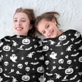 thumbnail image 5 of Black Halloween Ghost Pumpkin Pattern Round Blanket,Comfortable Soft Flannel Throw Blanket,All Season,Warm Lightweight Blankets for Sofa Bed Couch Living Room Chair 47"x47", 5 of 5