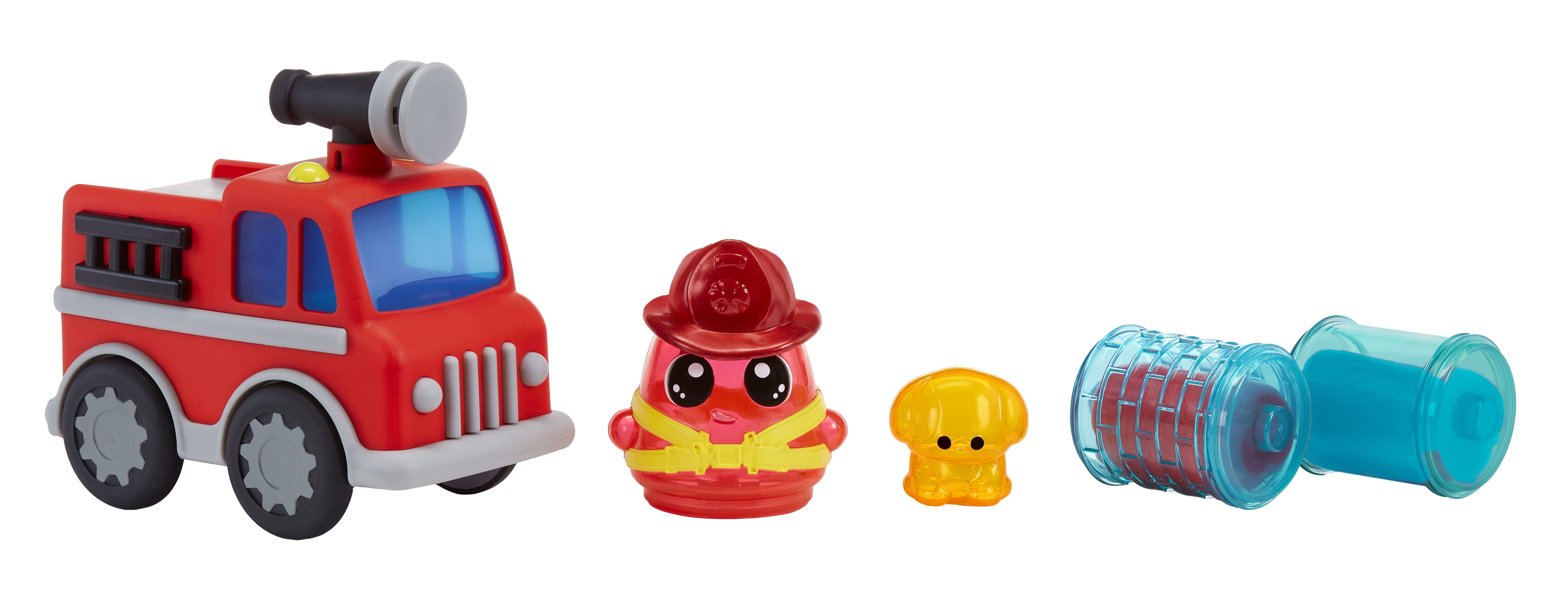 DohKins Fire Truck & Firefighter - Scented Dough that Never Dries, DIY Kids Gift, Ages 3+