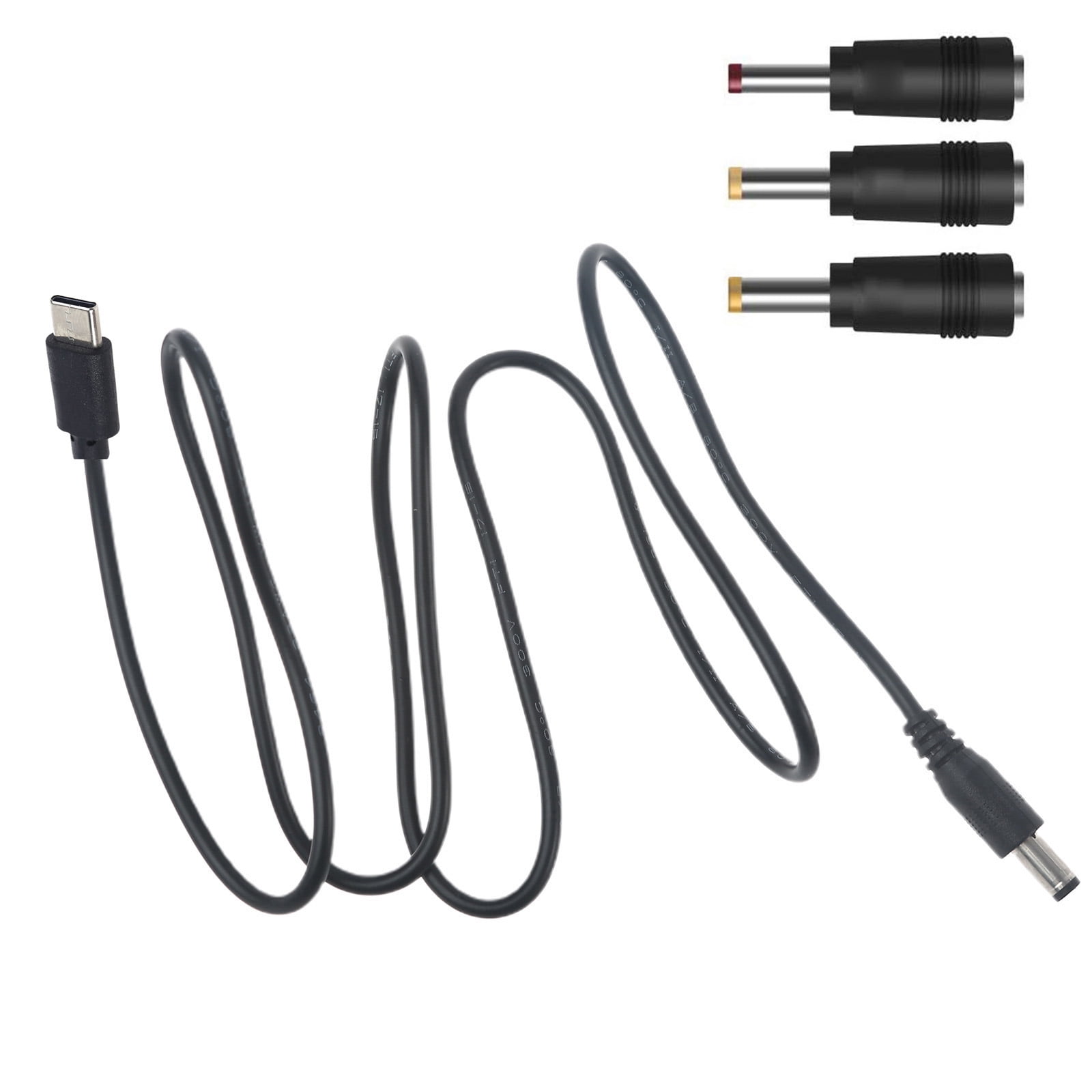 Universal DC Power Adapter Kits,USB C to DC 5.5x2.1mm Cable Power