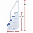 Aqua Select Everest Pool Step & Ladder System | Above Ground, Blue ...