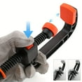 thumbnail image 5 of 7" Bar Clamps for Woodworking, Medium 170 lbs One-Handed Spreader/Clamp, Light-Duty Quick-Clamp G Wood Clamps Set for Hand Wood Working Crafts Grip Gluing - 2 Pack (Orange), 5 of 7