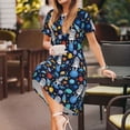 thumbnail image 3 of Balery Space Dog Pattern Womens Dresses Loose Short sleeve Sundresses Swimsuit Coverup 2025 Summer Casual Dress for Women - A-Line Swing Dress, 3 of 6