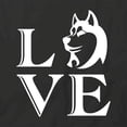 thumbnail image 2 of Love Dog T-Shirt | Cute Dog Black Tee Gift, 2 of 5
