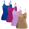 thumbnail image 1 of SET DE 4 BLUSAS DE MUJER DE USO INTERIOR O EXTERIOR SURTIDO EN COLOR CON TIRANTES UNITALLA, 1 of 5