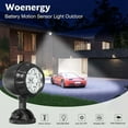 thumbnail image 2 of Battery Motion Sensor Light Outdoor Battery Operated Motion Lights Outdoor 6 LEDs - 6000K Auto on Off 2Pack, 2 of 7