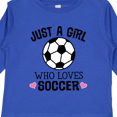 thumbnail image 4 of Inktastic Just a Girl Who Loves Soccer Girls Long Sleeve Toddler T-Shirt, 4 of 5
