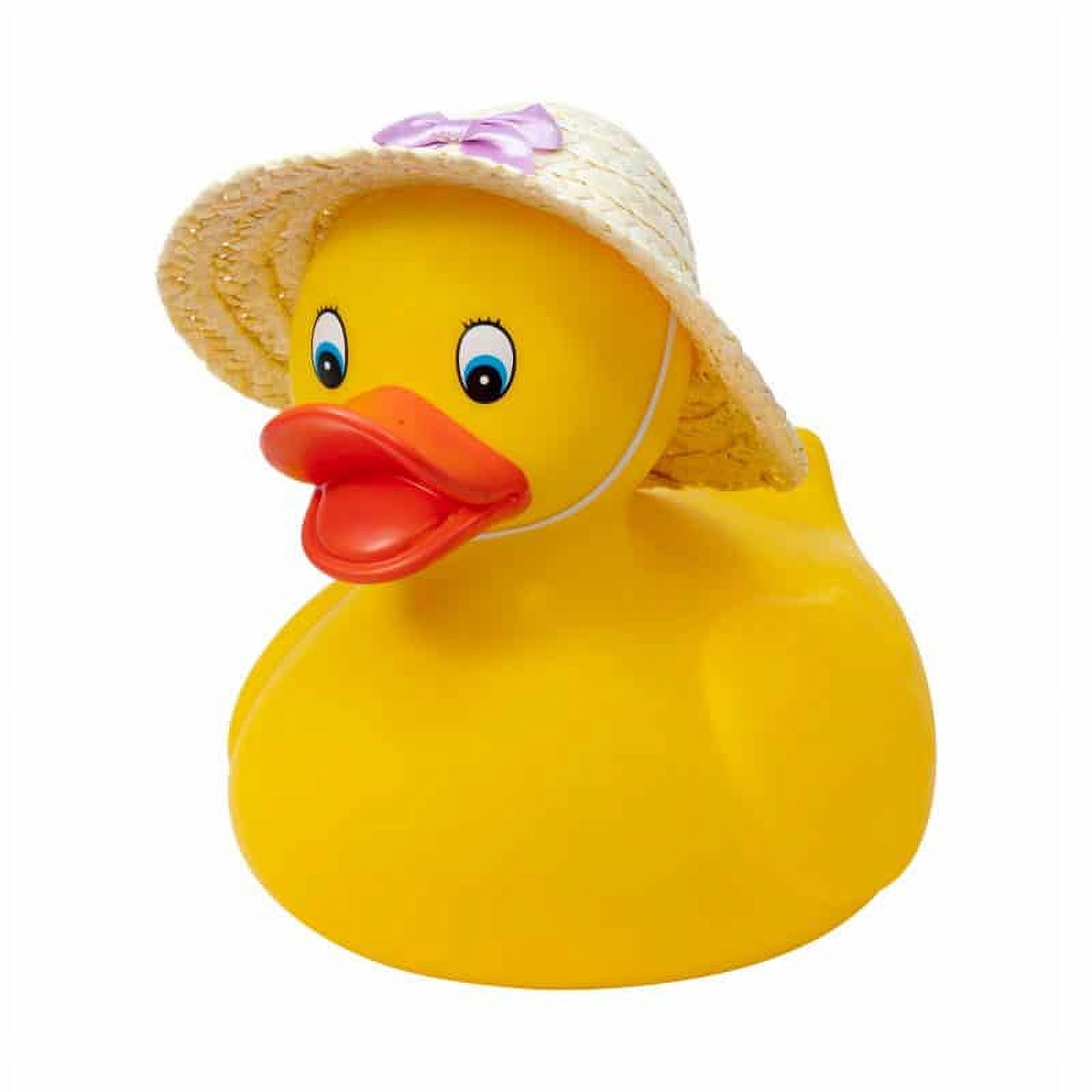 Schylling Large Classic Yellow Rubber Ducky (10in tall, styles vary) - image 3 of 7
