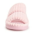 thumbnail image 3 of MUK LUKS Women's Double Strap Slide-Cloud Ribbed Terry Slipper, 3 of 9