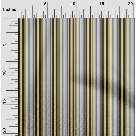 oneOone Polyester Lycra Fabric Multicolor Stripe Print Sewing Fabric BTY 56 Inch Wide