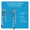thumbnail image 5 of Andador plegable Carex con ruedas para personas mayores, andador médico portátil con altura ajustable, 30-37 pulgadas, ayuda de movilidad para adultos, ancianos y personas con discapacidad, plegable,, 5 of 5