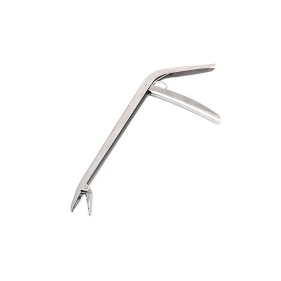 BE-TOOL 1/2PCS Fishing Grabber Tool Stainless Steel Fishing Tongs Fishing Gripper Fish Control Tool Silver